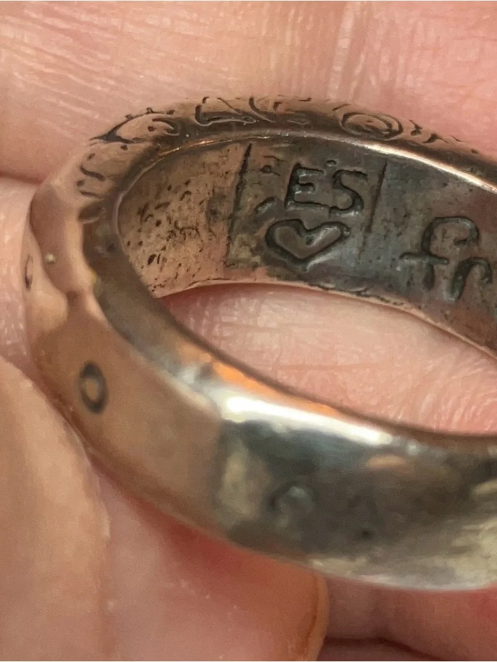 RARE JES Maharry Handmade Silver “FREE YOUR SPIRIT” Ring